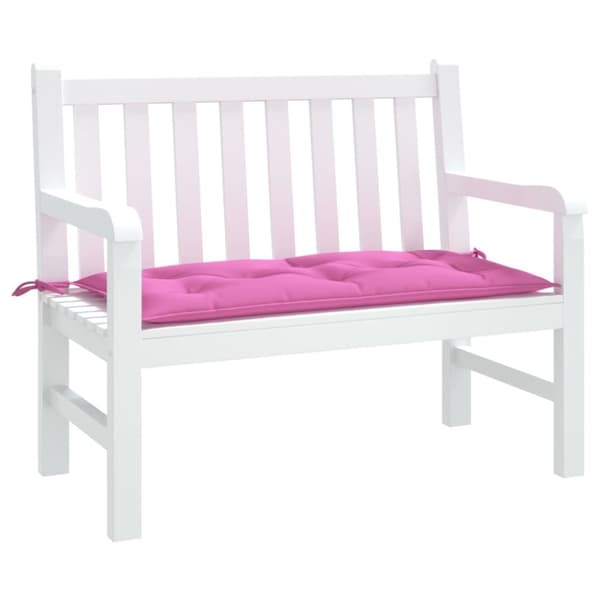 hynde til havebænk 110x50x7 cm stof pink