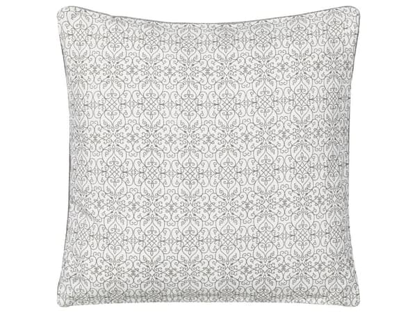 Dekorativ kudde Gul sammet 45 x 45 cm Präglat geometriskt mönster Modernt traditionellt vardagsrum sovrum Kudde