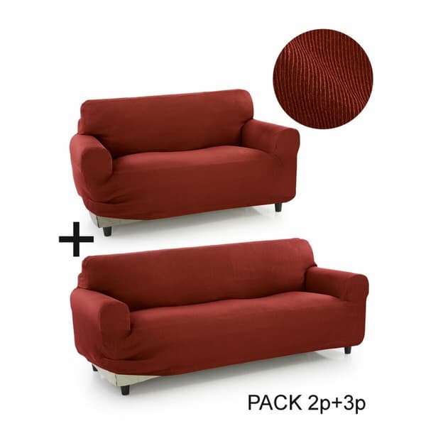 Sofföverdrag Sofaskins Pocket Duo Romeo 2 antal - Ljusgrå