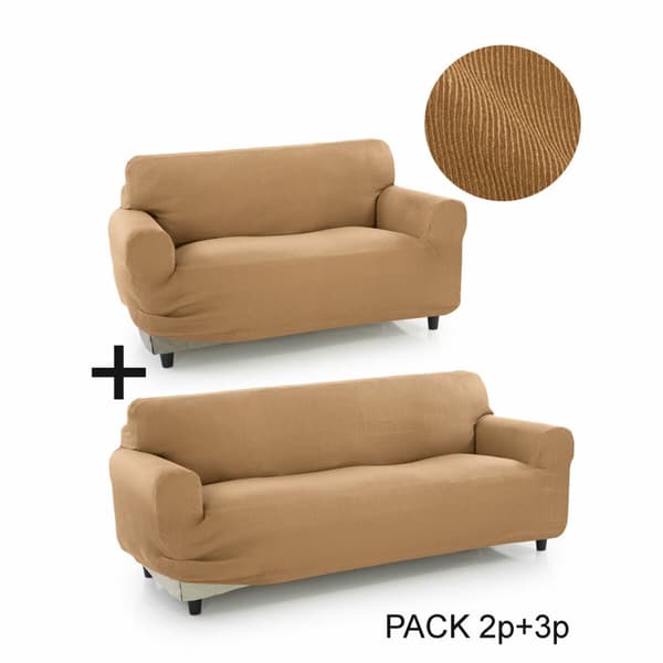 Sofföverdrag Sofaskins Pocket Duo Romeo 2 antal - Ljusgrå