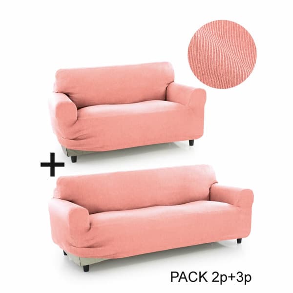 Sofföverdrag Sofaskins Pocket Duo Romeo 2 antal - Ljusgrå