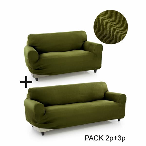 Sofföverdrag Sofaskins Pocket Duo Romeo 2 antal - Ljusgrå