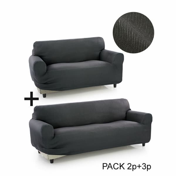 Sofföverdrag Sofaskins Pocket Duo Romeo 2 antal - Ljusgrå