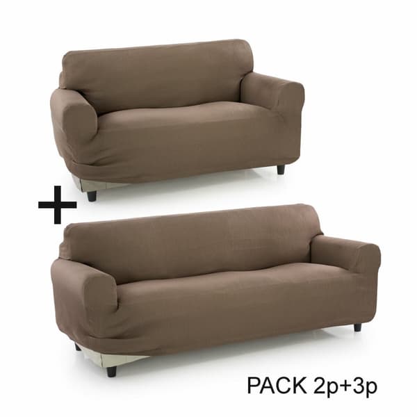 Sofföverdrag Sofaskins Pocket Duo Romeo 2 antal - Ljusgrå