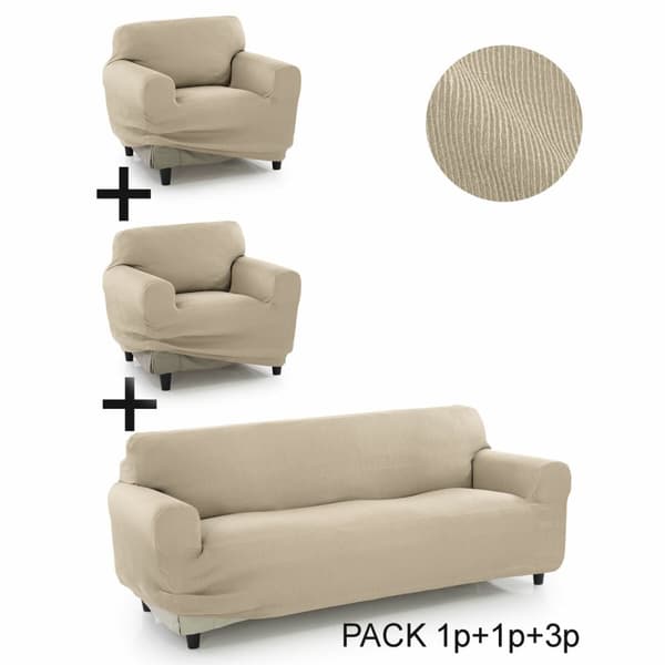 Sofföverdrag Sofaskins Pocket Trio Romeo 3 antal - linne