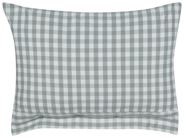 Dekorativ pute Grønt og hvitt rutete mønster 40 x 60 cm Knapper Moderne innredningstilbehør Soverom Stue