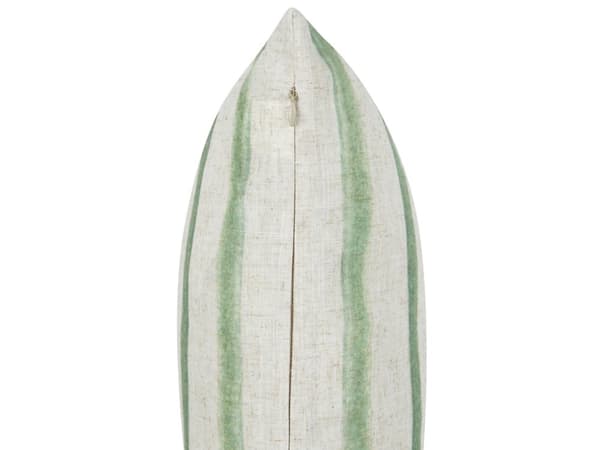 Dekorativ pute Grønt og beige stripemønster 45 x 45 cm Moderne boho-dekor tilbehør
