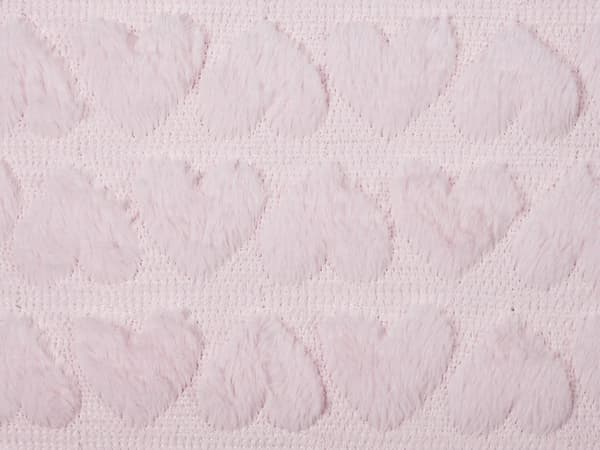 Sett med 2 Pynteputer Rosa Polyesterstoff med Hjertemønster 45 x 45 cm Puter til barn