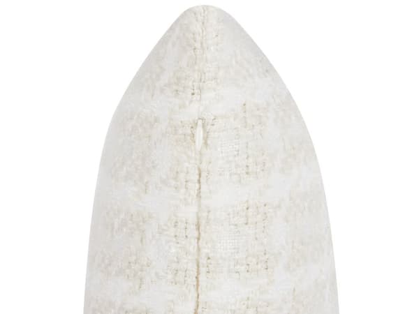 Spredningspute Beige Stoff 45 x 45 cm Rutete Mønster Trekk Stil Tekstil