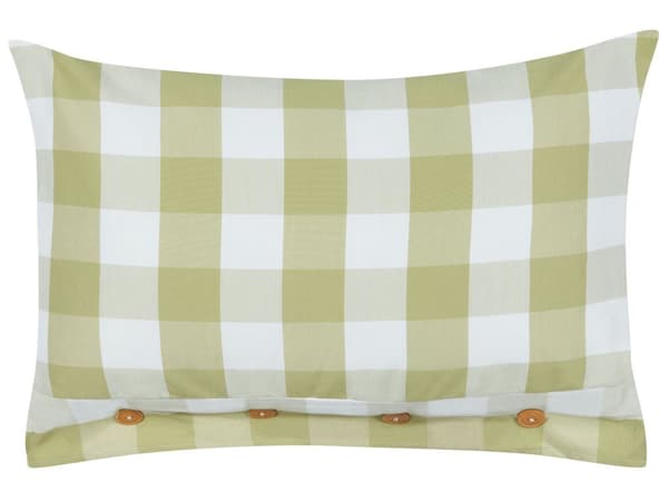 Spredt pute Grønt stoff 40 x 60 cm Rutemønstret tekstil i hyttestil