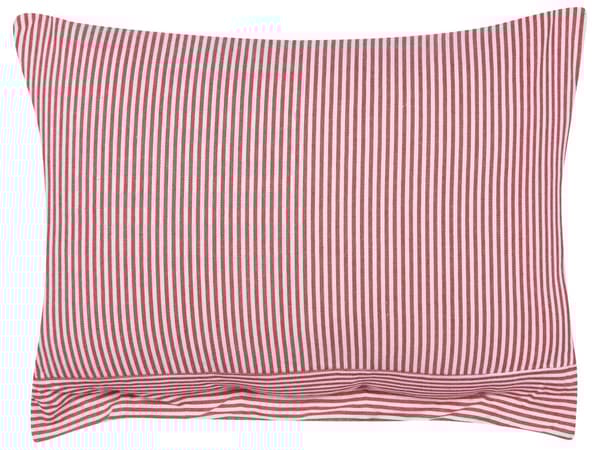 Sett med 2 Pynteputer Rød og Hvit Bomull 40 x 60 cm Stripete Mønster Knapper Retro Dekortilbehør Soverom Stue