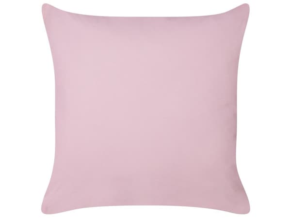 Kuddar 2 st Rosa polyestertyg Hjärtmönster 45 x 45 cm Kuddar för barn