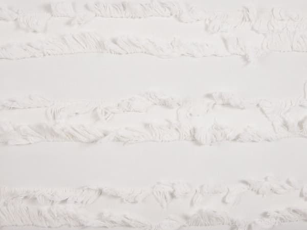Set om 2 prydnadskuddar Vit bomull Mönster 45 x 45 cm Avtagbart överdrag Modern inredning Accessoarer Sovrum Vardagsrum