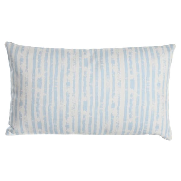 Pude DKD Home Decor 50 x 15 x 30 cm Striber Blå Hvid Middelhavet