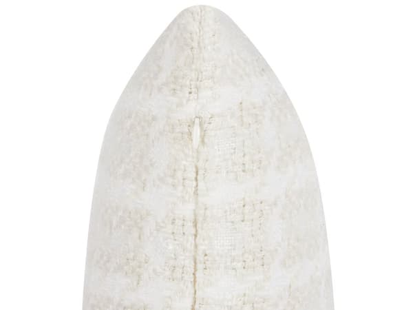 Prydnadskudde set om 2 Beige Tyg 45 x 45 cm Överdrag med Rutigt Mönster Textilier Vardagsrum Sovrum