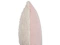 Miniatyrbild 6 av 7: Prydnadskuddar 2 st Beige Tyg 45 x 45 cm Solid Mönster Stickad Omslag Stil Textil