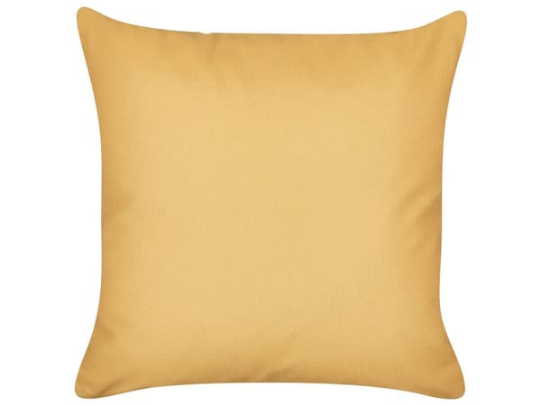 Set om 2 prydnadskuddar Beige bomull 45 x 45 cm Broderat hjärtmönster
