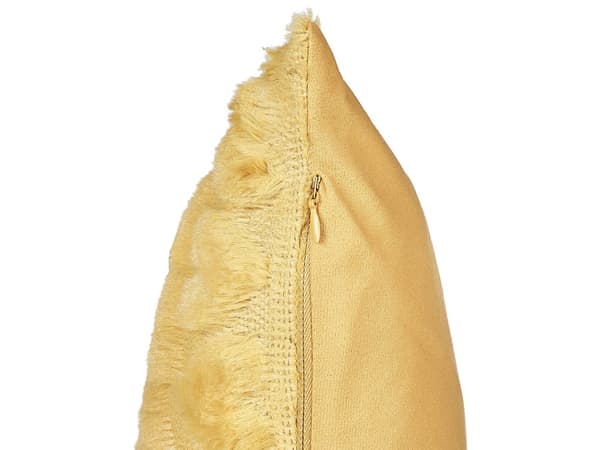 Set om 2 prydnadskuddar Beige bomull 45 x 45 cm Broderat hjärtmönster