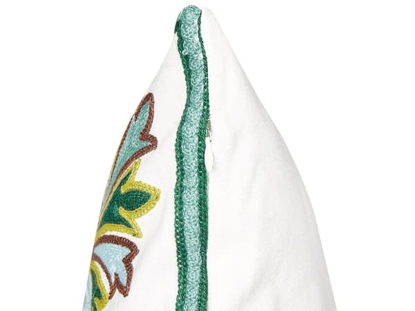 Prydnadskudde set om 2 Grön Bomullstyg Orientaliskt Mönster 45 x 45 cm Vardagsrum Sovrum Kudde