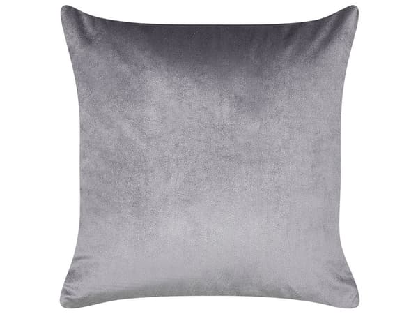 Uppsättning med 2 Prydnadskuddar Grå Polyestertyg Quiltad 45 x 45 cm Kudde Vardagsrum Sovrum
