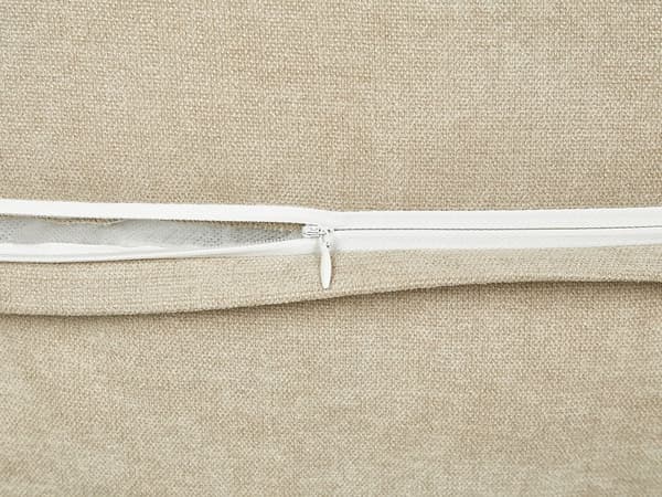 Prydnadskuddar 2 st Beige Polyestertyg Enfärgat Mönster 60 x 60 cm Heminredning Textilier Tillbehör Vardagsrum Sovrum