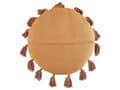Miniatyrbilde 5 av 7: Sett med 2 pynteputer Oransje Bomull ø 45 cm Rund form Dekorative dusker Moderne Boho Tilbehør Tekstiler