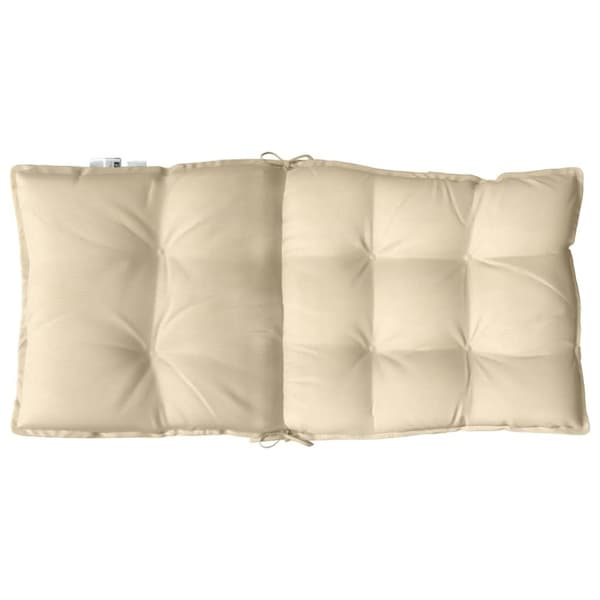 vidaXL stolehynde med lav ryg 4 stk. oxfordstof beige