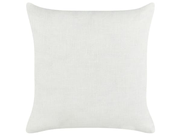 Prydnadskuddar set om 2 Svart och Vit Linne Bomull 50 x 50 cm Randigt Mönster Dekoration Tillbehör Vardagsrum Sovrum
