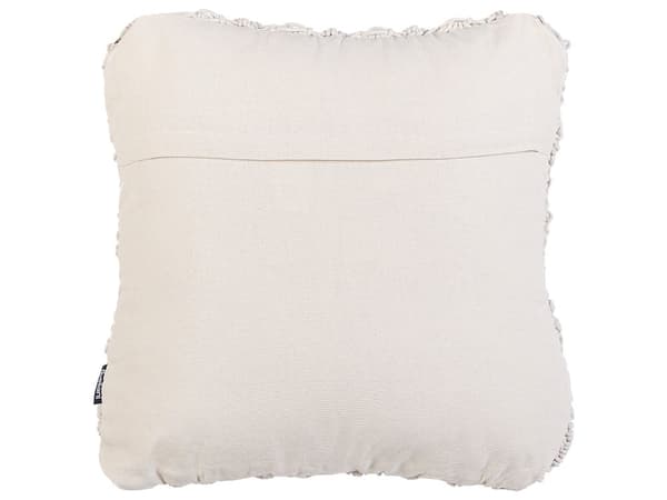 Sett med 2 dekorative puter Lys beige bomullsmakramé 45 x 45 cm Rope Boho Retro Dekorasjonstilbehør