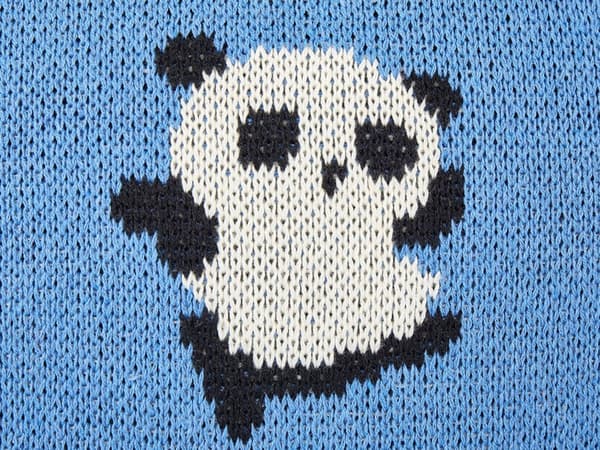 Sett med 2 pynteputer Blå Bomull 45 x 45 cm Pandamotiv Barnerom Tilbehør Dekorasjon