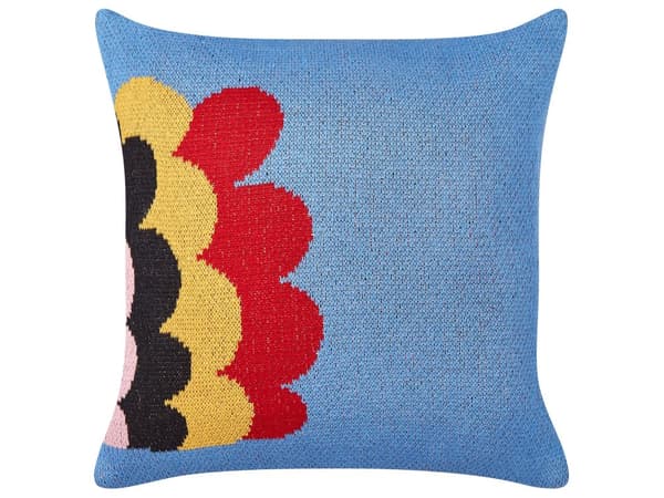 Sett med 2 pynteputer Blå Bomull 45 x 45 cm Pinnsvinmotiv Barnerom Tilbehør Dekorasjon