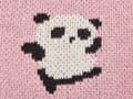 Miniatyrbild 6 av 6: 2 st prydnadskuddar för barn Rosa bomullsöverdrag 45 x 45 cm Pandamönster Sovrumstillbehör för barn