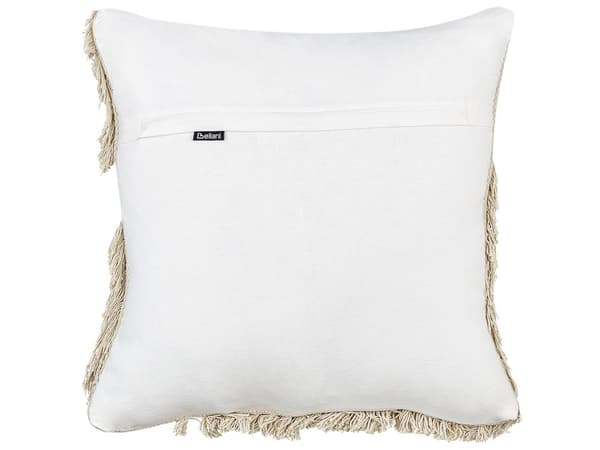 Prydnadskuddar 2 st beige bomull 45 x 45 cm kuddar med mjuk fyllning tillbehör vardagsrum sovrum