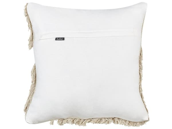 Sett med 2 puter Beige bomull 45 x 45 cm Kasteputer Dekorative puter med mykt fyll tilbehør Stue Soverom