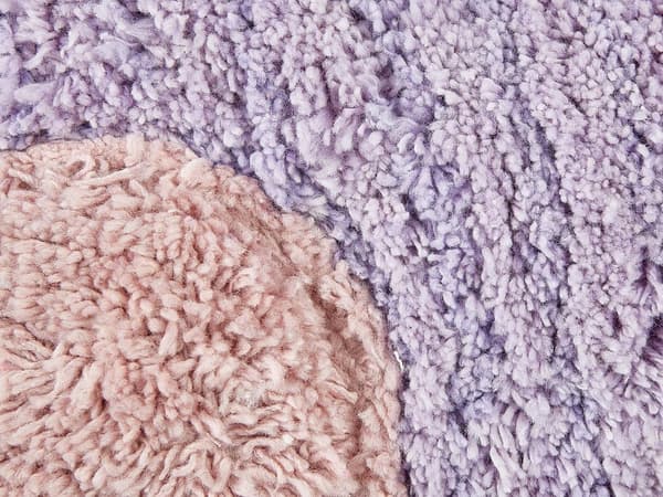 2 st Barnkuddar Violett Bomullskuddar Formad som en blomma Kudde Dekorationer Blommigt Tema Textilier