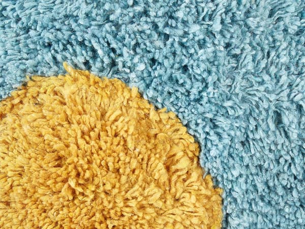 Sett med 2 pynteputer Blå Bomull 30 x 30 cm Blomsterform Avtakbare trekk Dekorasjon Tekstiler Barnerom Barneputer