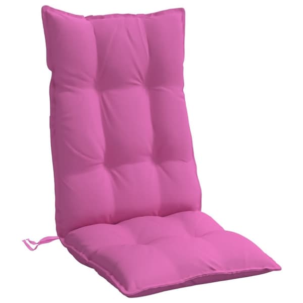 vidaXL stolehynder m. høj ryg 4 stk. oxfordstof pink