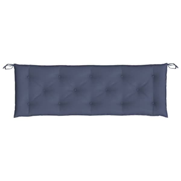 vidaXL hynder til havebænk 2 stk. 150x50x7 cm oxfordstof marineblå