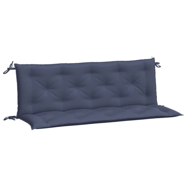 vidaXL hynder til havebænk 2 stk. 150x50x7 cm oxfordstof marineblå