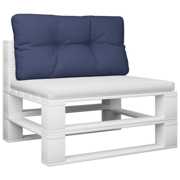 vidaXL pallehynde 80x40x12 cm stof marineblå