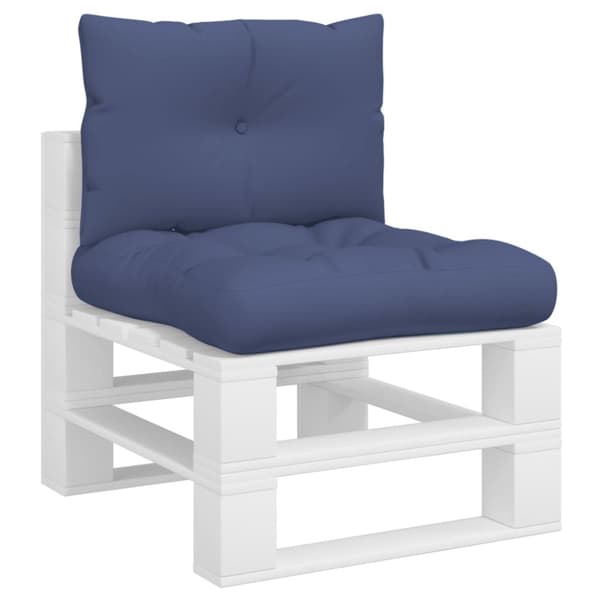 vidaXL pallehyndesæt 60x38x13 cm stof Marineblå