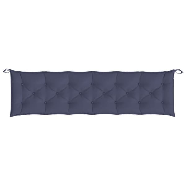 vidaXL Bänkdyna för trädgården marinblå 200x50x7cm oxfordtyg