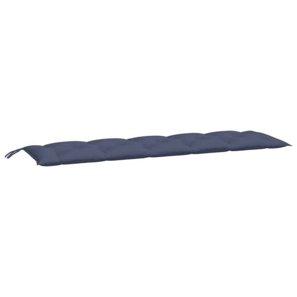 vidaXL hynder til havebænk 2 stk. 180x50x7 cm oxfordstof marineblå