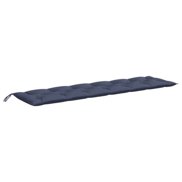 vidaXL Bänkdynor för trädgården 2st marinblå 200x50x7cm oxfordtyg