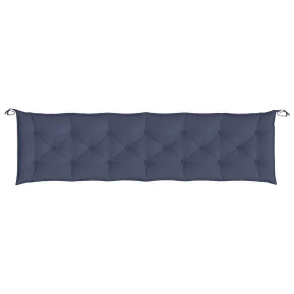 vidaXL Bänkdynor för trädgården 2st marinblå 200x50x7cm oxfordtyg