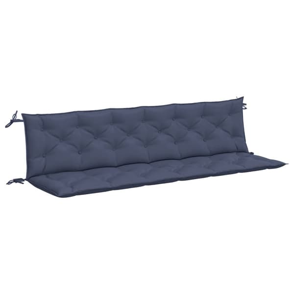 vidaXL Bänkdynor för trädgården 2st marinblå 200x50x7cm oxfordtyg