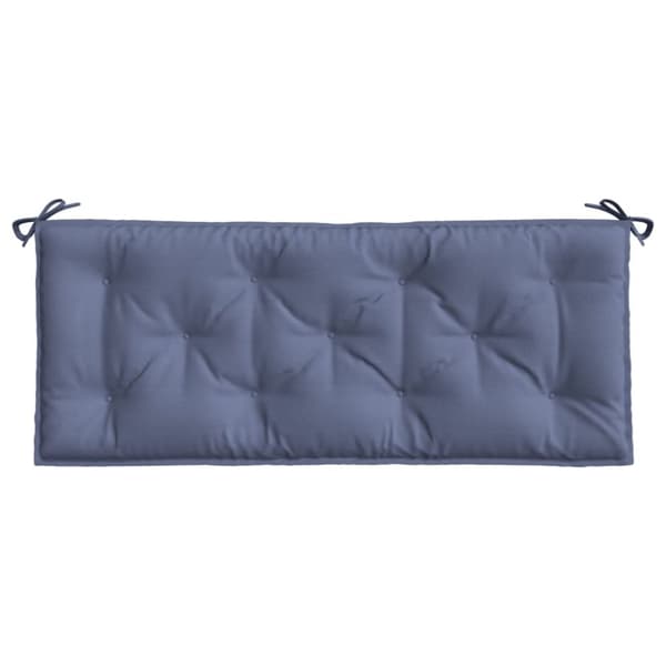 vidaXL Bänkdynor för trädgården 2st marinblå 120x50x7cm oxfordtyg