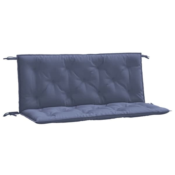 vidaXL Bänkdynor för trädgården 2st marinblå 120x50x7cm oxfordtyg