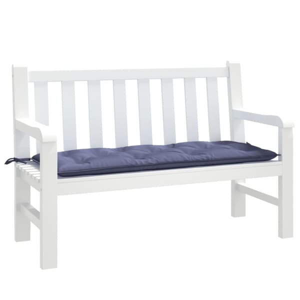vidaXL hynder til havebænk 120x50x7 cm oxfordstof marineblå