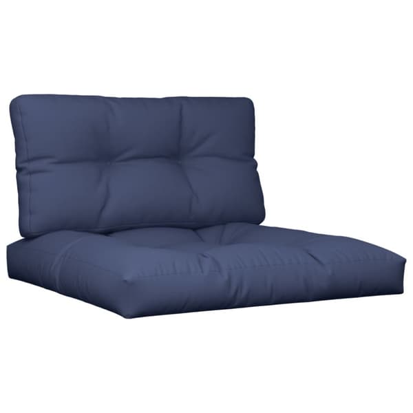 vidaXL pallehyndesæt 70x40x12 cm stof Marineblå